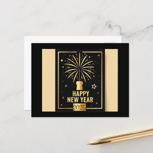 Gott nytt år helg vykort