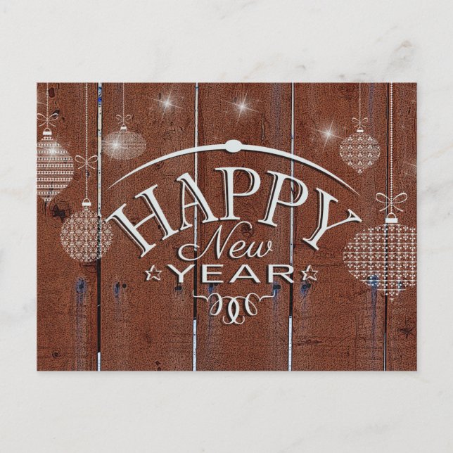 Gott nytt år helg vykort (Framsida)