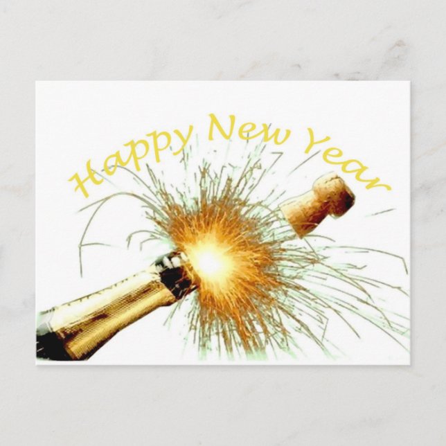 Gott nytt år helg vykort (Framsida)