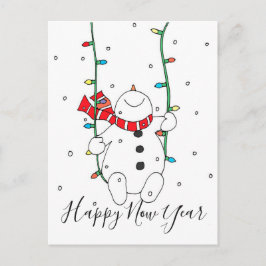 Gott nytt år helg vykort