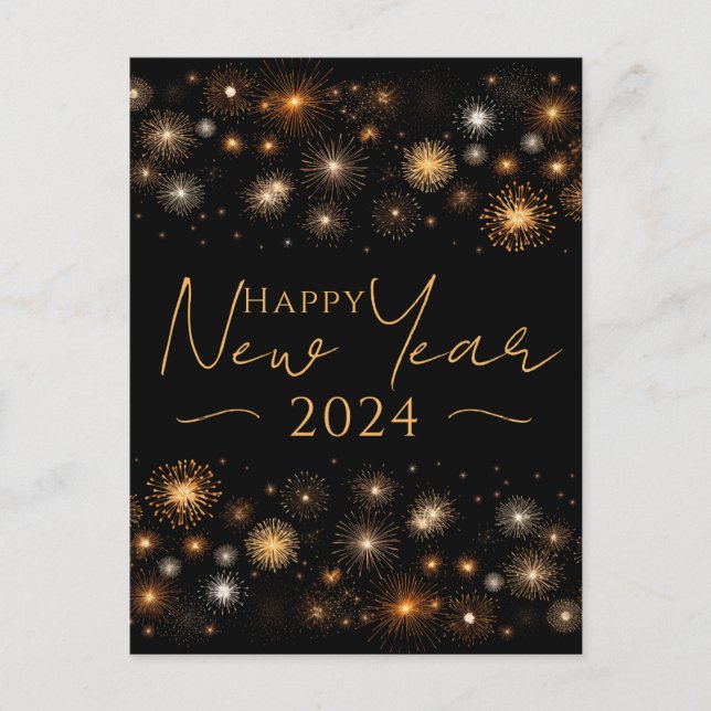 Gott nytt år helg vykort (Framsida)