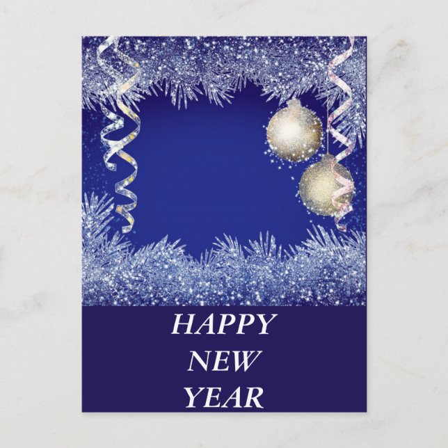 Gott nytt år helg vykort (Framsida)