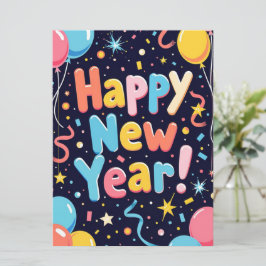 Gott nytt år Helgdag Card Julkort