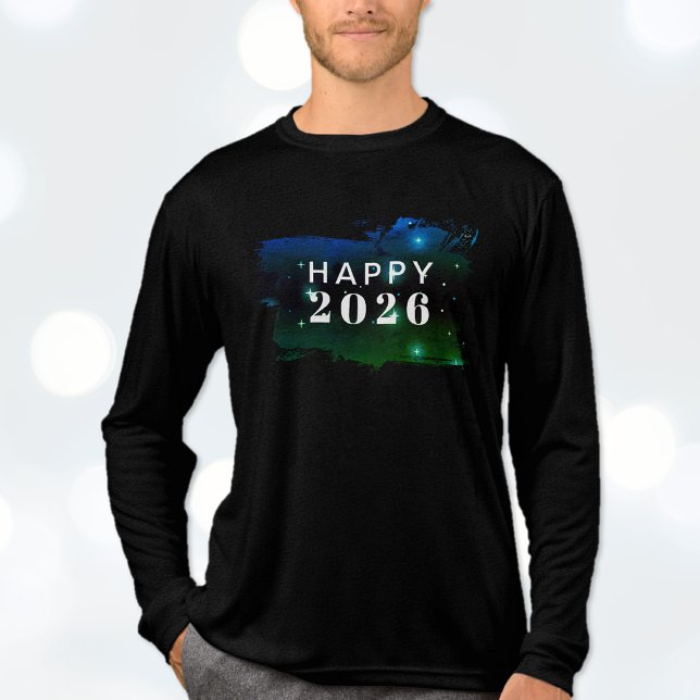 Gott nytt år Helgdag T-Shirt (Happy New Year Holiday T-Shirt Tri-Blend Shirt)