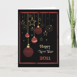 Gott nytt år helgkort