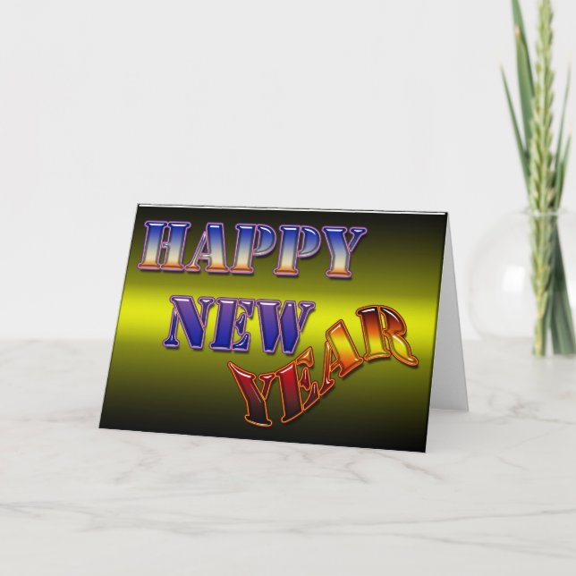 Gott nytt år helgkort (Framsida)