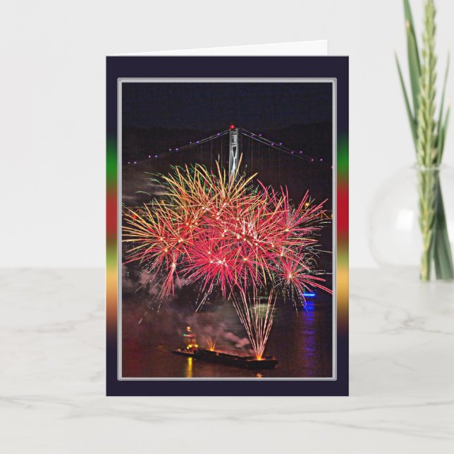 Gott nytt år helgkort (Framsida)