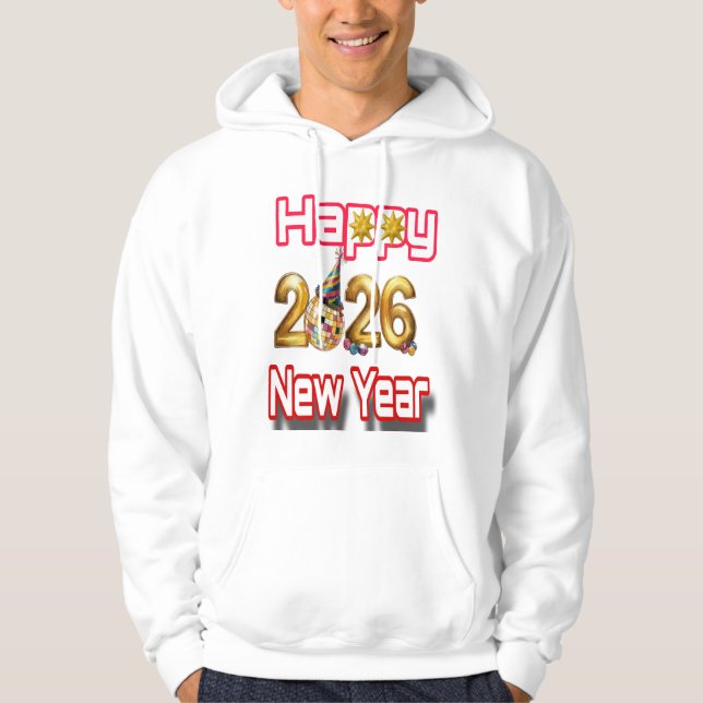Gott nytt år  hoodie (Framsida)