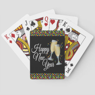 Gott nytt år I Champagne Glass Casinokort