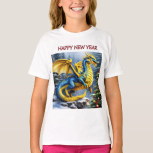 Gott nytt år i draken t shirt