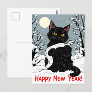 Gott nytt år i Ormen Vykort