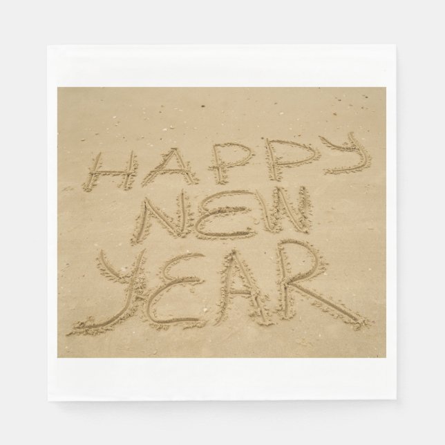 Gott nytt år i Sand Pappersservett (Framsidan)