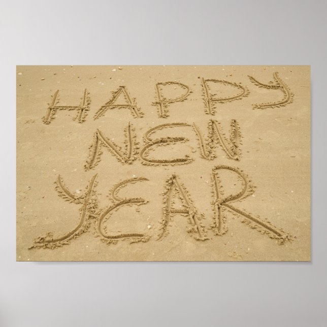Gott nytt år i Sand Poster (Framsidan)