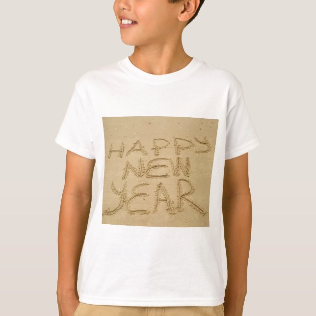 Gott nytt år i Sand T Shirt (Framsida)