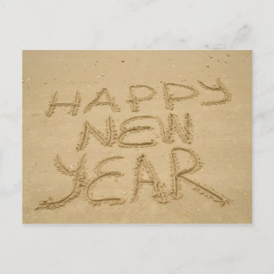 Gott nytt år i Sand Vykort