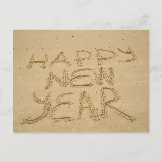 Gott nytt år i Sand Vykort (Framsida)