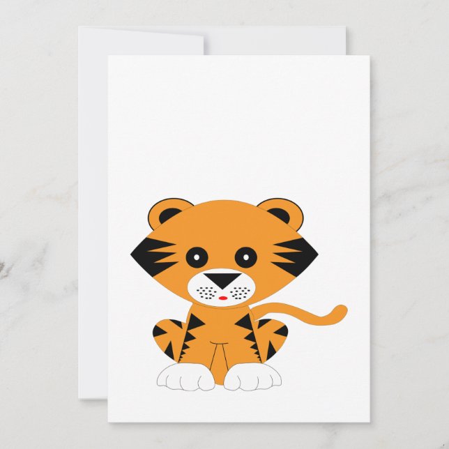 Gott nytt år i tigern 2022 inbjudningar (Framsida)