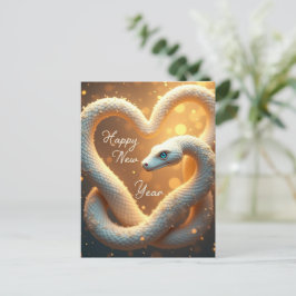 Gott nytt år i träsnuset vykort