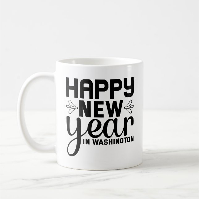 Gott nytt år i Washington-54688 Kaffemugg (Vänster)