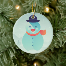 Gott nytt år julgransprydnad keramik