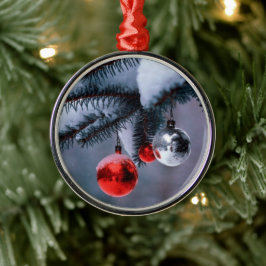 Gott nytt år julgransprydnad metall