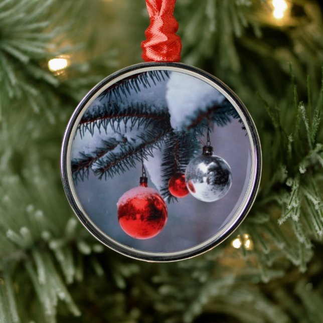 Gott nytt år julgransprydnad metall (Träd)