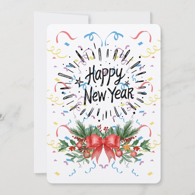 Gott nytt år julkort (Framsida)