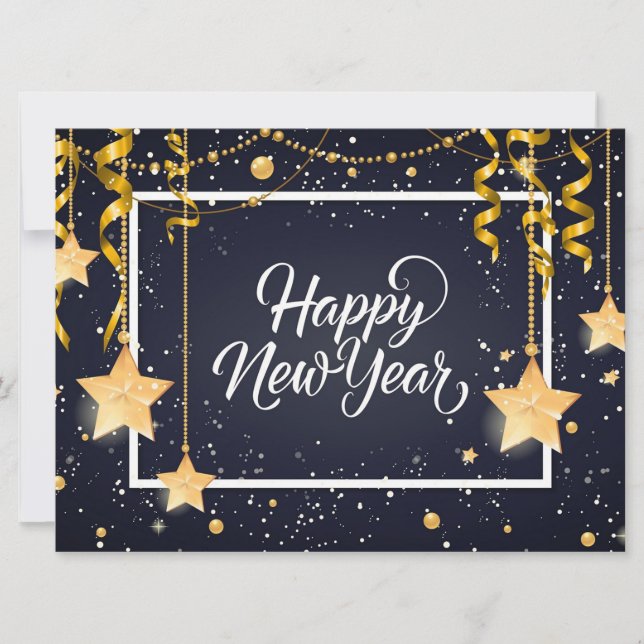 Gott nytt år  Julkort (Framsida)