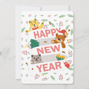 Gott nytt år julkort