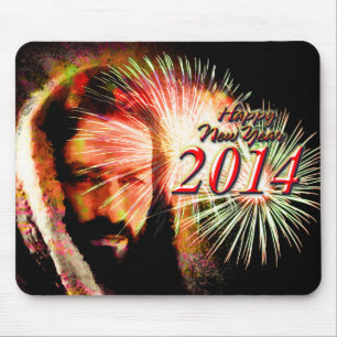 Gott nytt år Kärlek Jesus 2014 Mousepad Musmatta