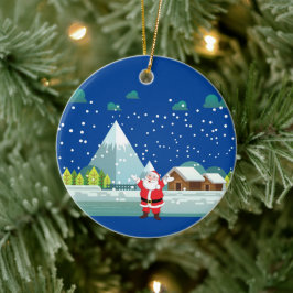 Gott nytt år keramisk prydnadsföremål julgransprydnad keramik