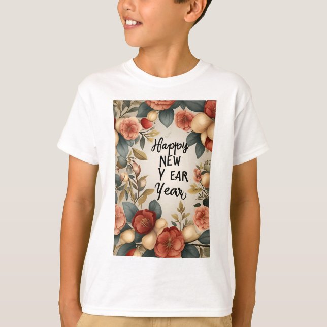 Gott nytt år Kids Basic T-Shirt* T Shirt (Framsida)