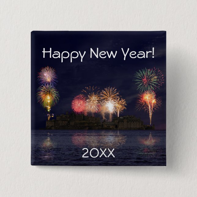 Gott nytt år knapp (Framsida)