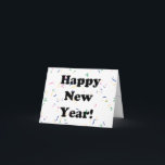 Gott nytt år! Konfetti Kort<br><div class="desc">* Jan. 1st - Gott nytt år Day * Skicka ett snabbt "Gott nytt år" till vänner och familj. * Använda det här kortet som ett "Tack"-kort eller inbjudan till din Nyårsafton party-händelse! * Lägg till bakgrundsbild färg efter eget val (framsida och insida) * Skriv ut hälsning under nya år...</div>