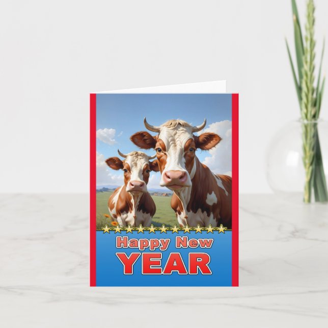 gott nytt år kor kort (Framsida)