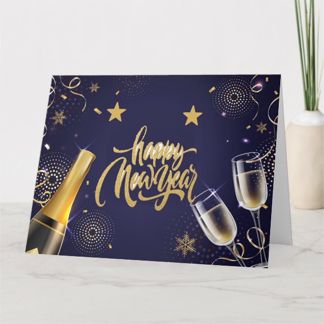 Gott nytt år  kort (Framsida)