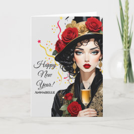 "Gott nytt år"-kort för påskrivet meddelande