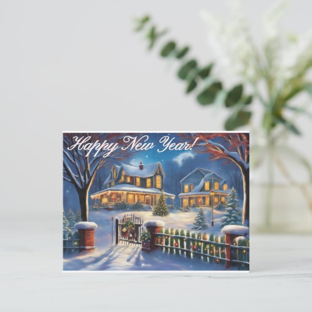 Gott nytt år-kort vykort (Stående Fram)