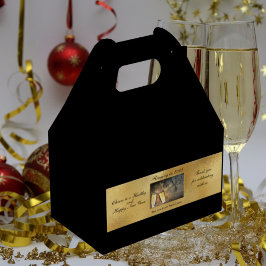 Gott nytt år Kväll Elegant Modern Black Guld Presentaskar