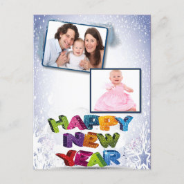 Gott nytt år Lägg till ditt fotovykort Helg Vykort