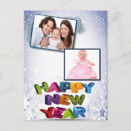 Gott nytt år Lägg till ditt fotovykort Helg Vykort