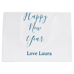 Gott nytt år lägg till namn kärlek blue minimum h