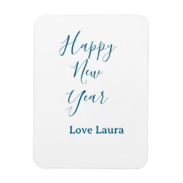 Gott nytt år lägg till namn kärlek blue minimum h magnet