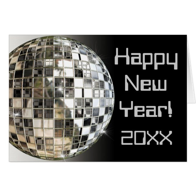 gott nytt år Lägg till valfritt årskort Hälsningskort (Framsidan Horizontal)