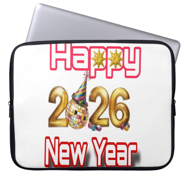 Gott nytt år  laptop fodral (Framsidan)