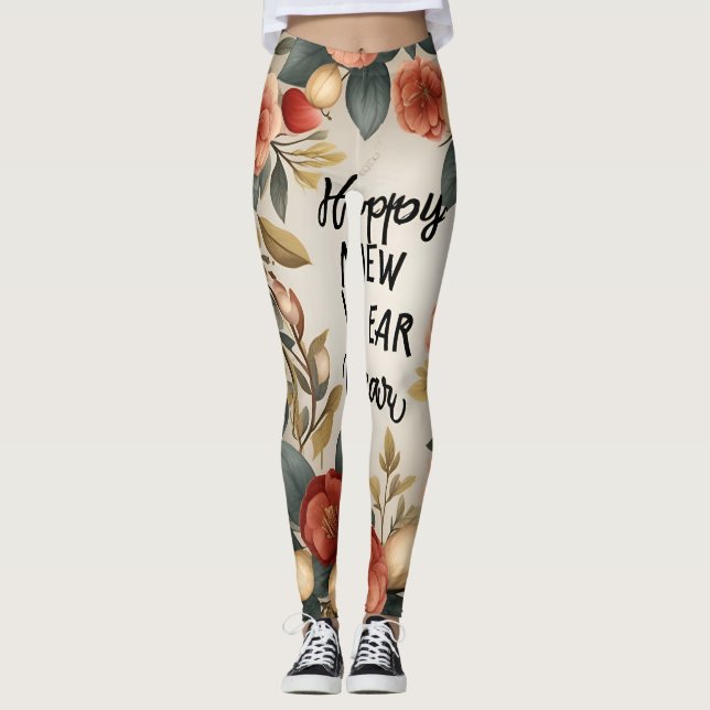 Gott nytt år Leggings design (Framsida)