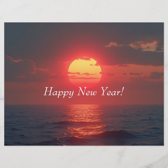 Gott nytt år Letterhead Brevhuvud (Framsida)