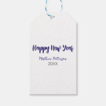 Gott nytt år lila Black add namn-år enkelt