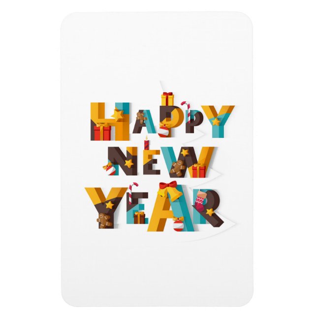 gott nytt år magnet (Vertikal)