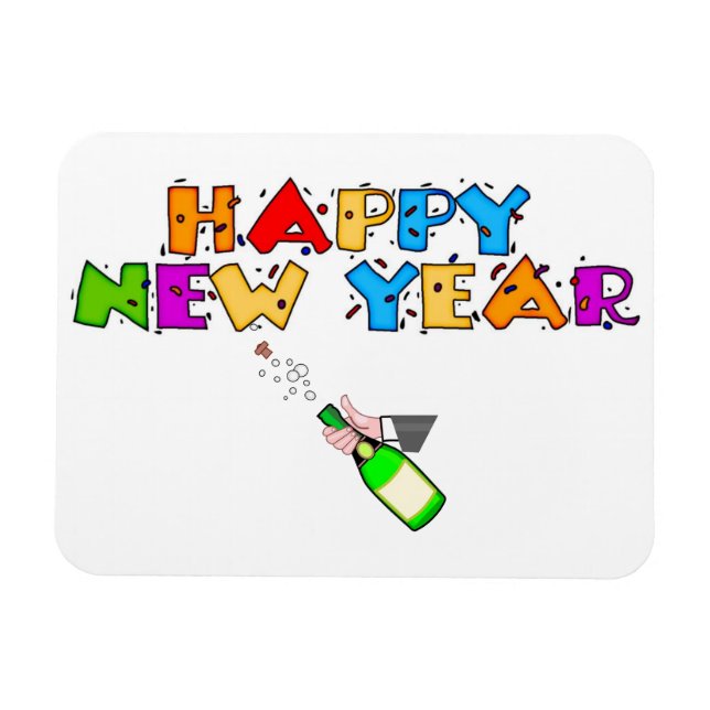 Gott nytt år magnet (Horisontell)